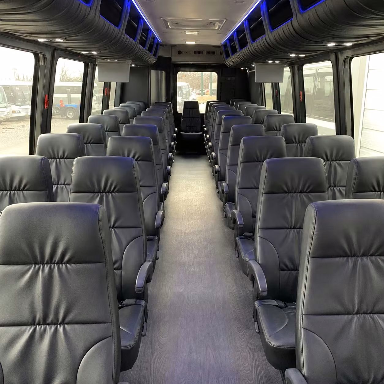 25 passenger minibus interior