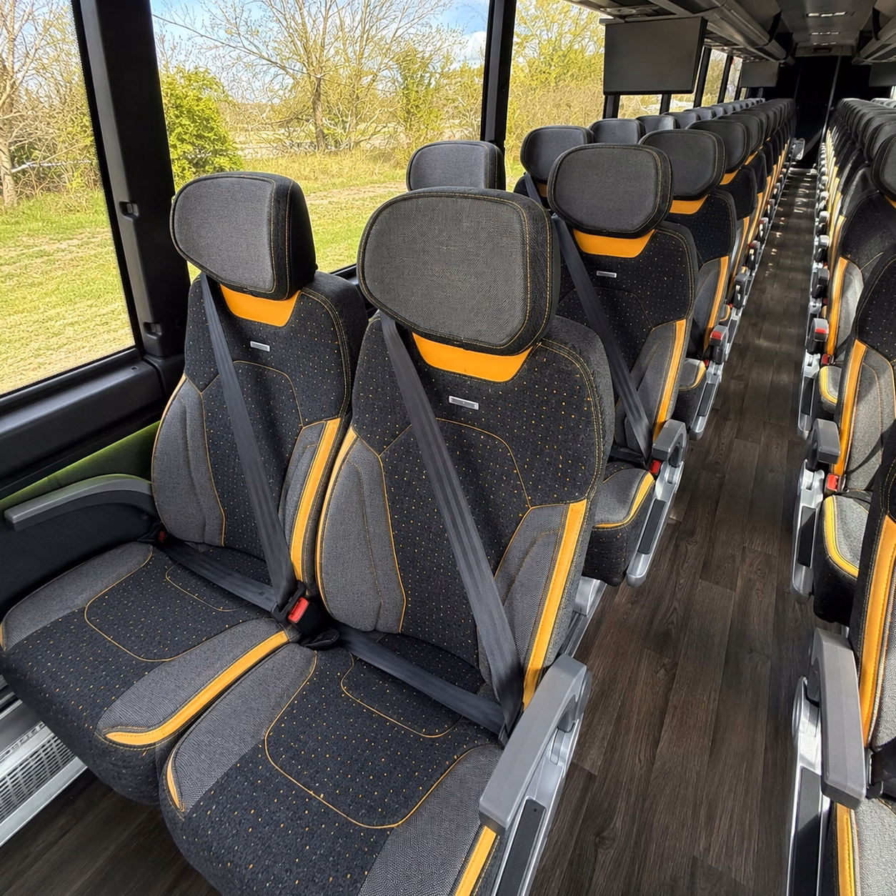 gainesville charter bus interior