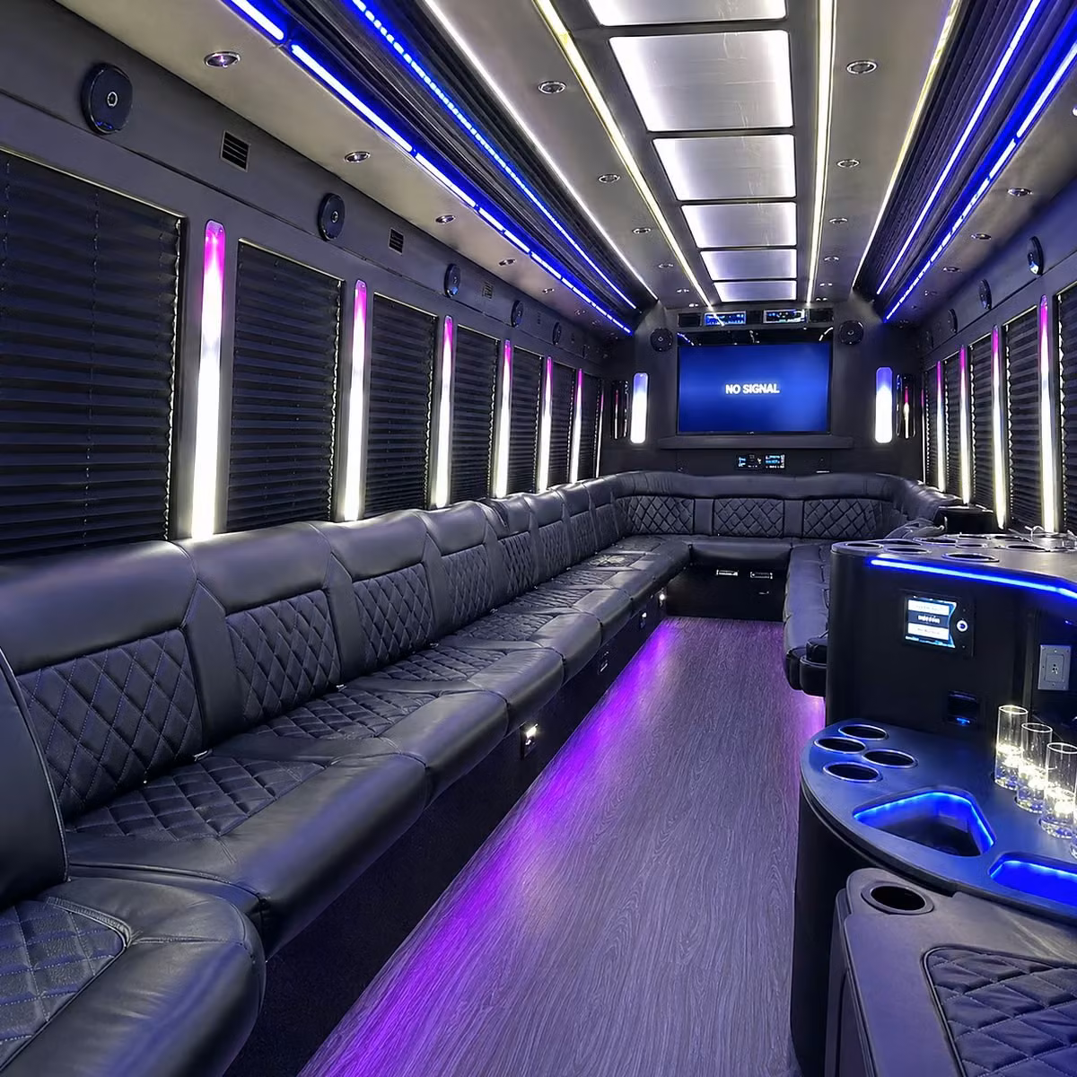 party bus interior